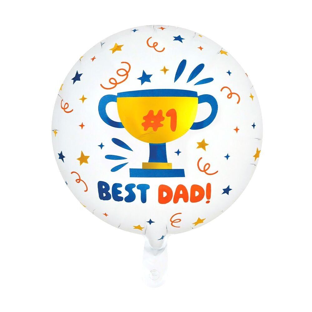 Ballon aluminium 18" rond - « Meilleur papa »