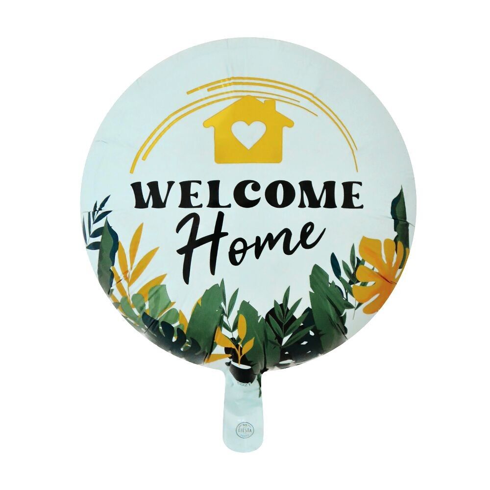 Ballon aluminium 18" rond - « Bienvenue à la maison »