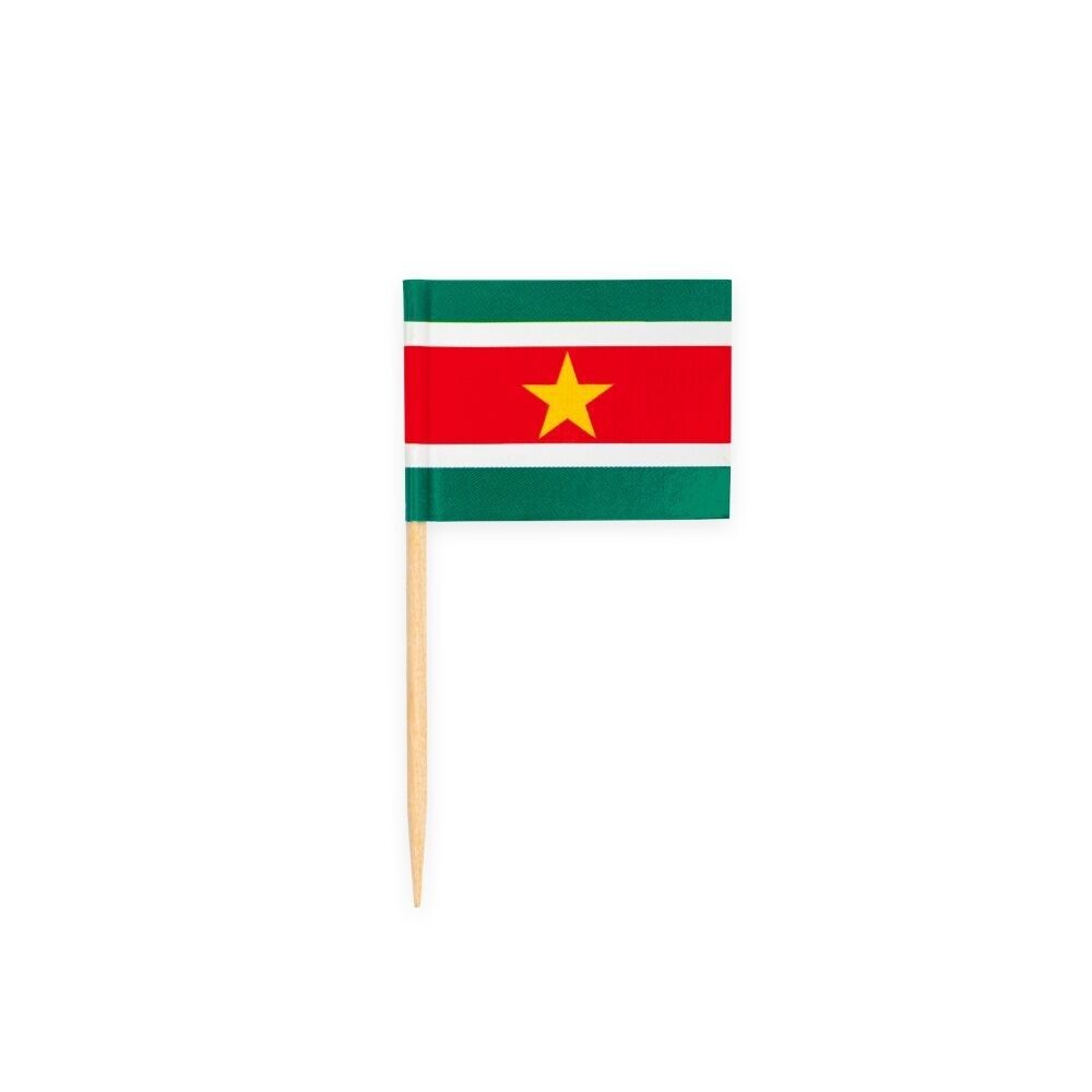 50 Flaggenpicks Suriname