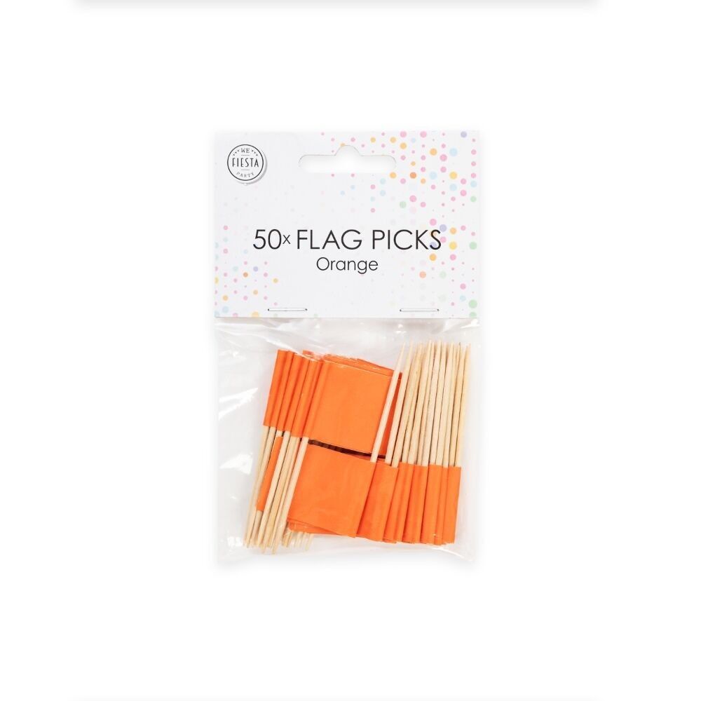 50 Flaggenpicks Orange