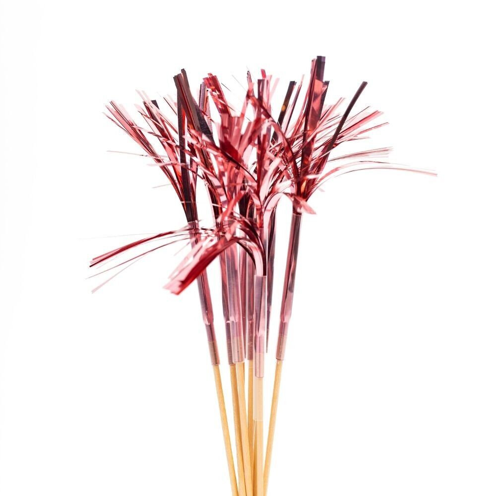 10 médiators en feuille d'or rose 24 cm