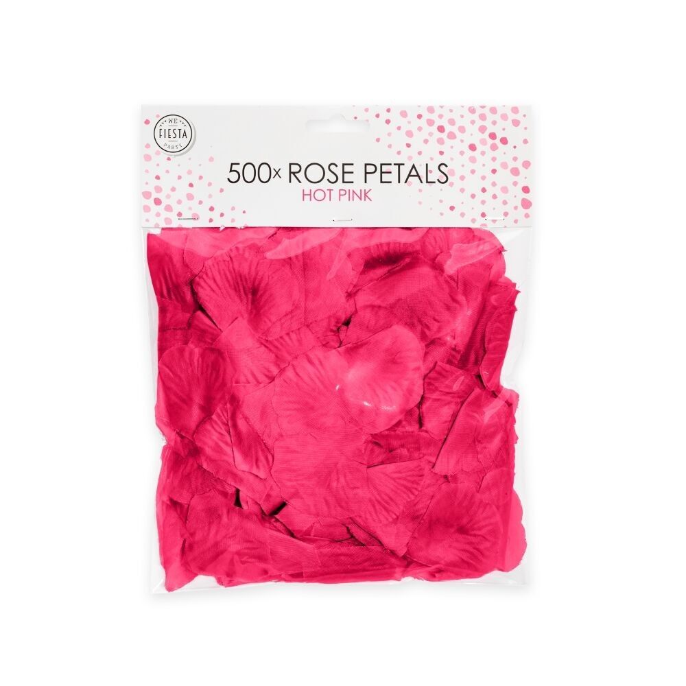 500 pétales de rose rose vif
