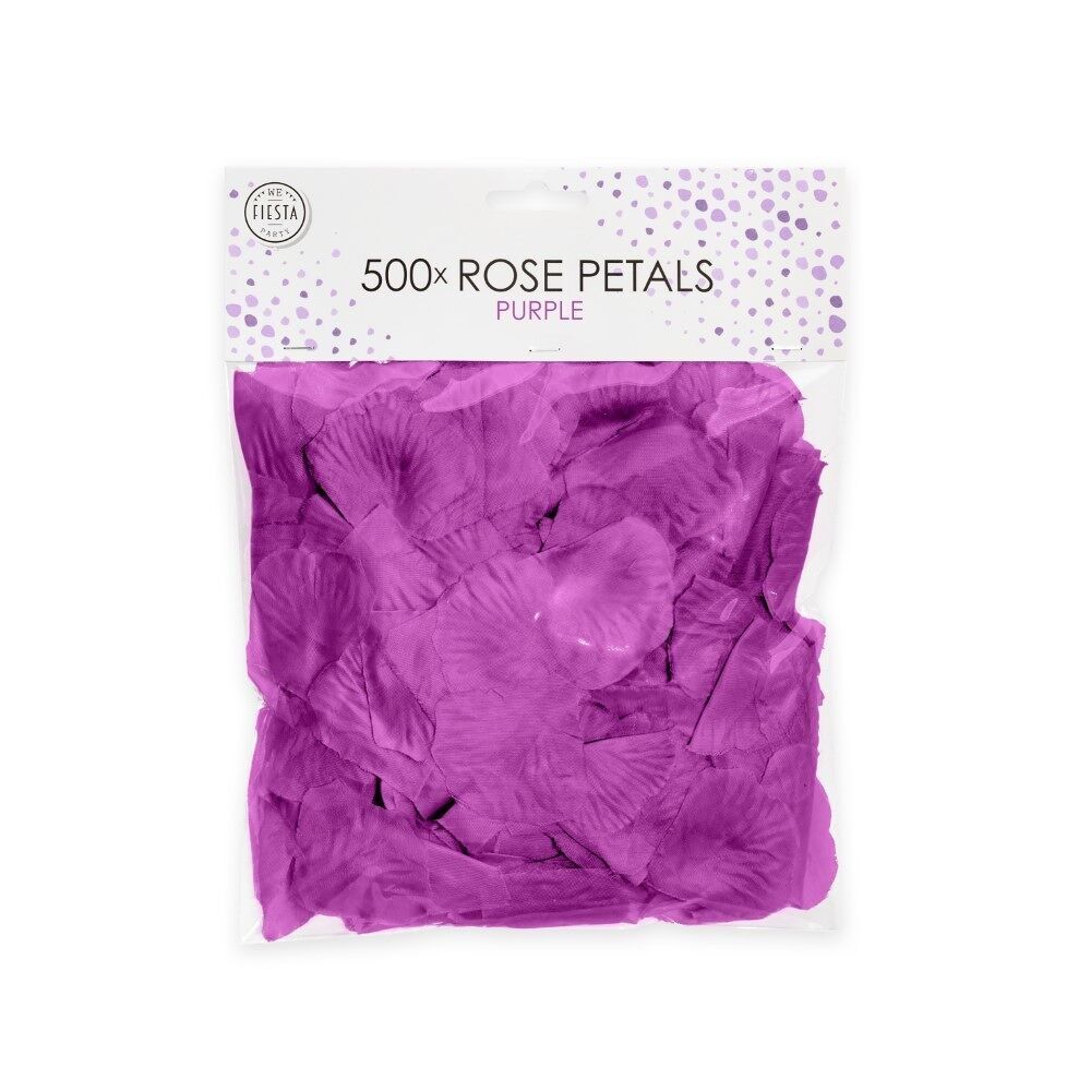 500 pétales de rose violets