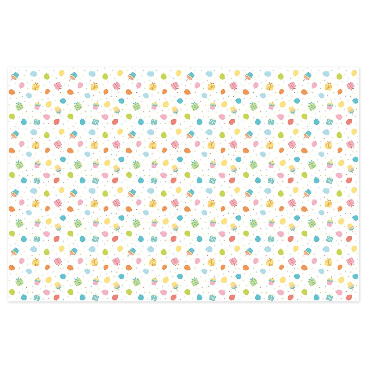 Nappe en papier 120x180cm FSC - Joyeux anniversaire enfants