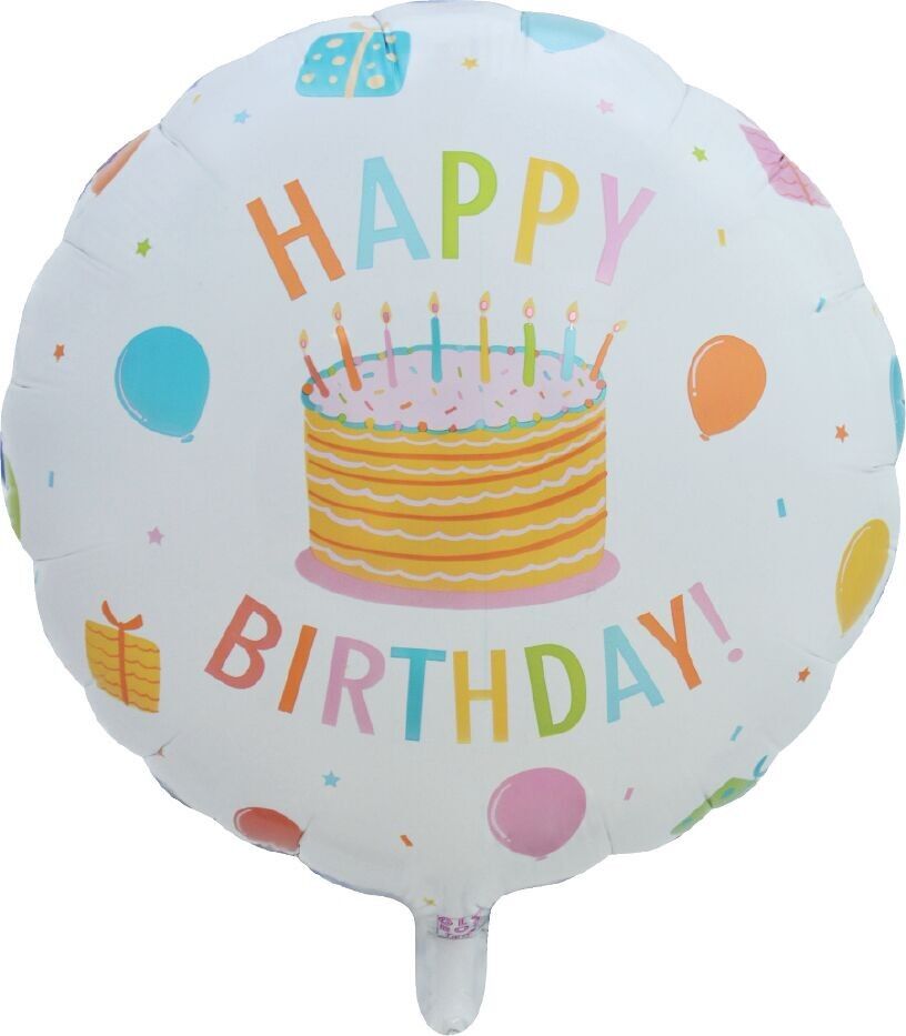 Ballon aluminium 18'' Joyeux anniversaire enfants