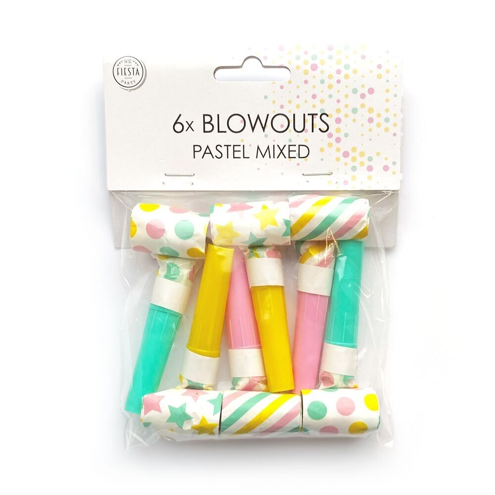 6 Blow outs pastel