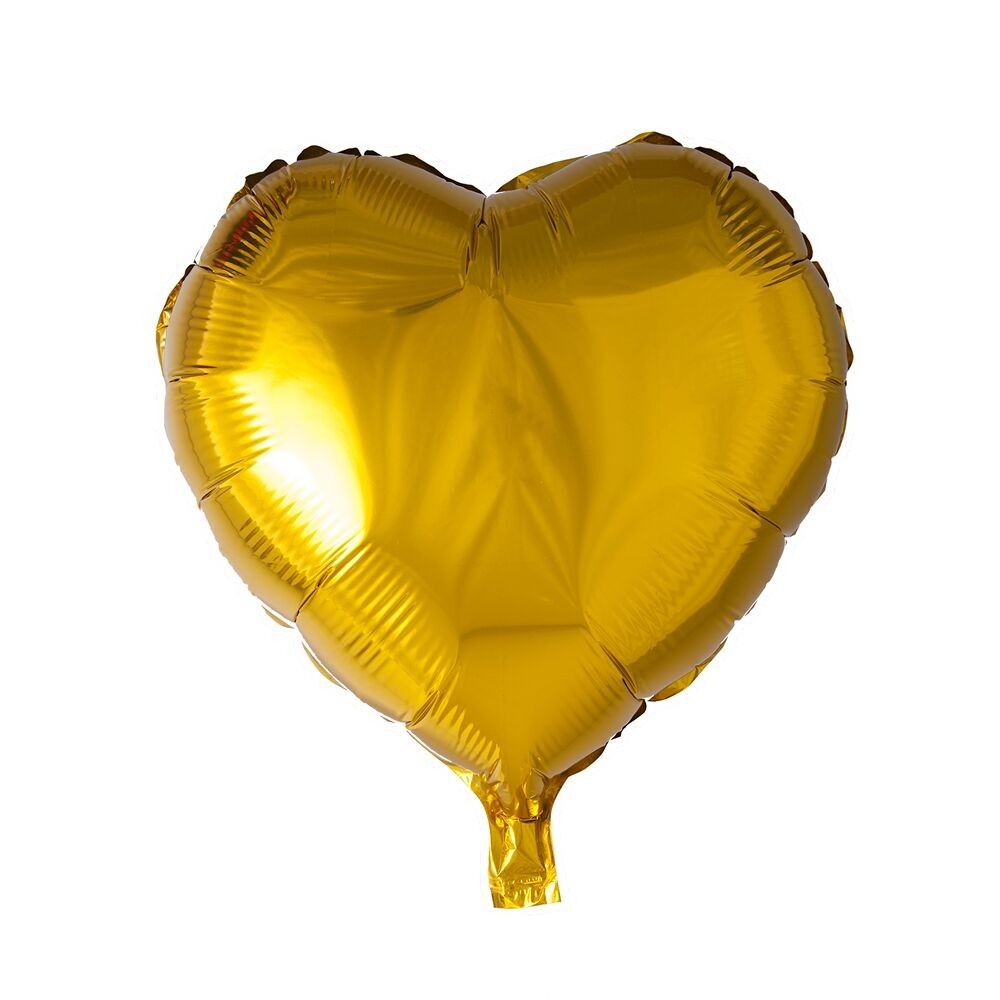 Ballon aluminium forme coeur 18'' or en vrac