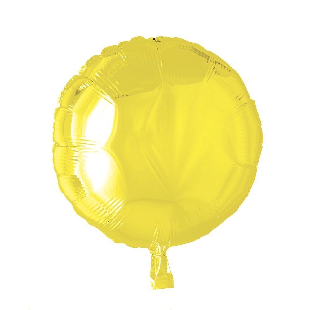 Ballon aluminium rond 18'' jaune en vrac