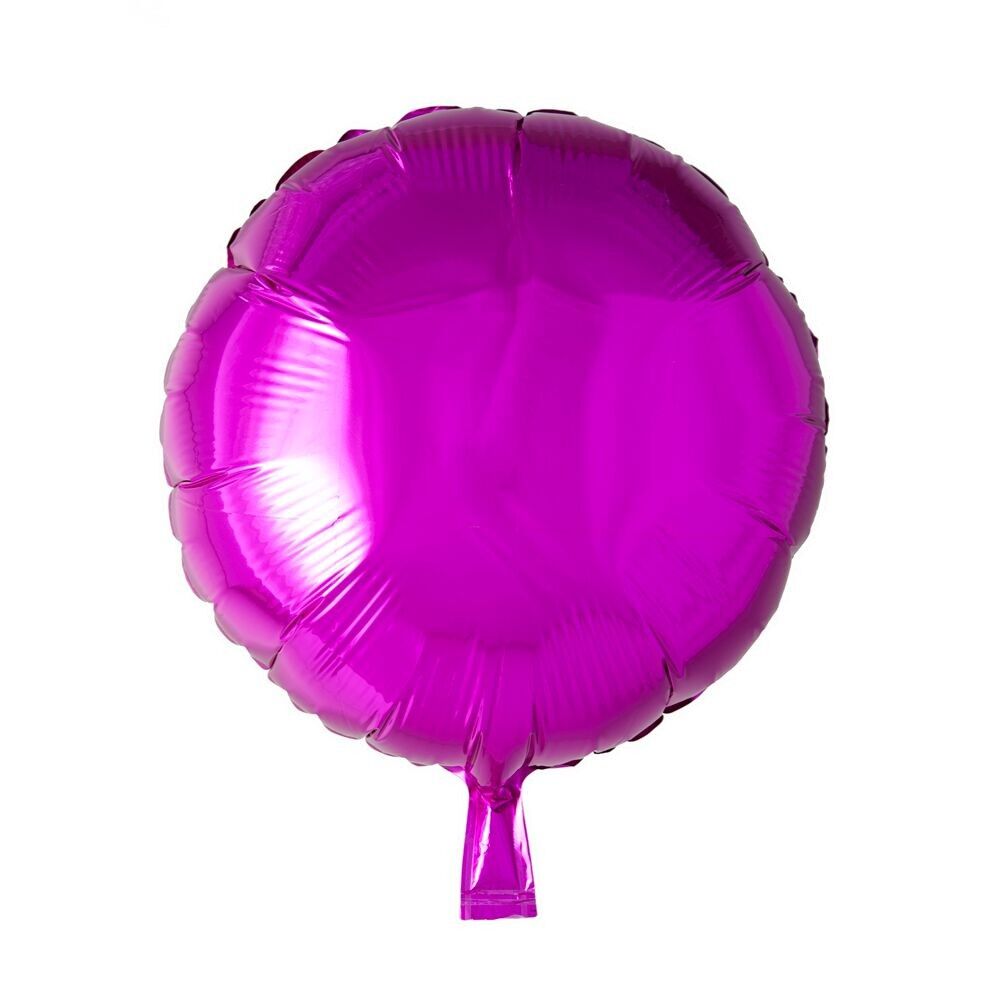 Ballon aluminium rond 18'' rose vif en vrac
