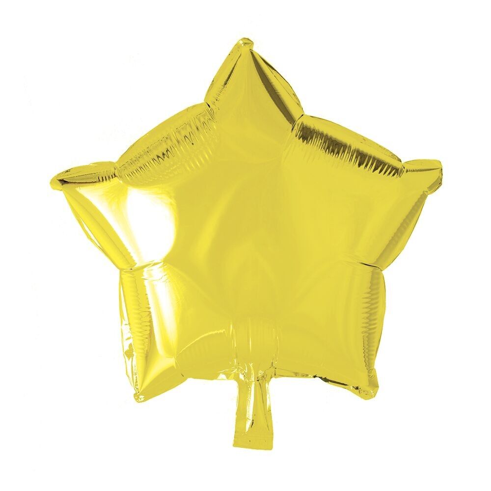 Foilballoon star 18'' jaune en vrac