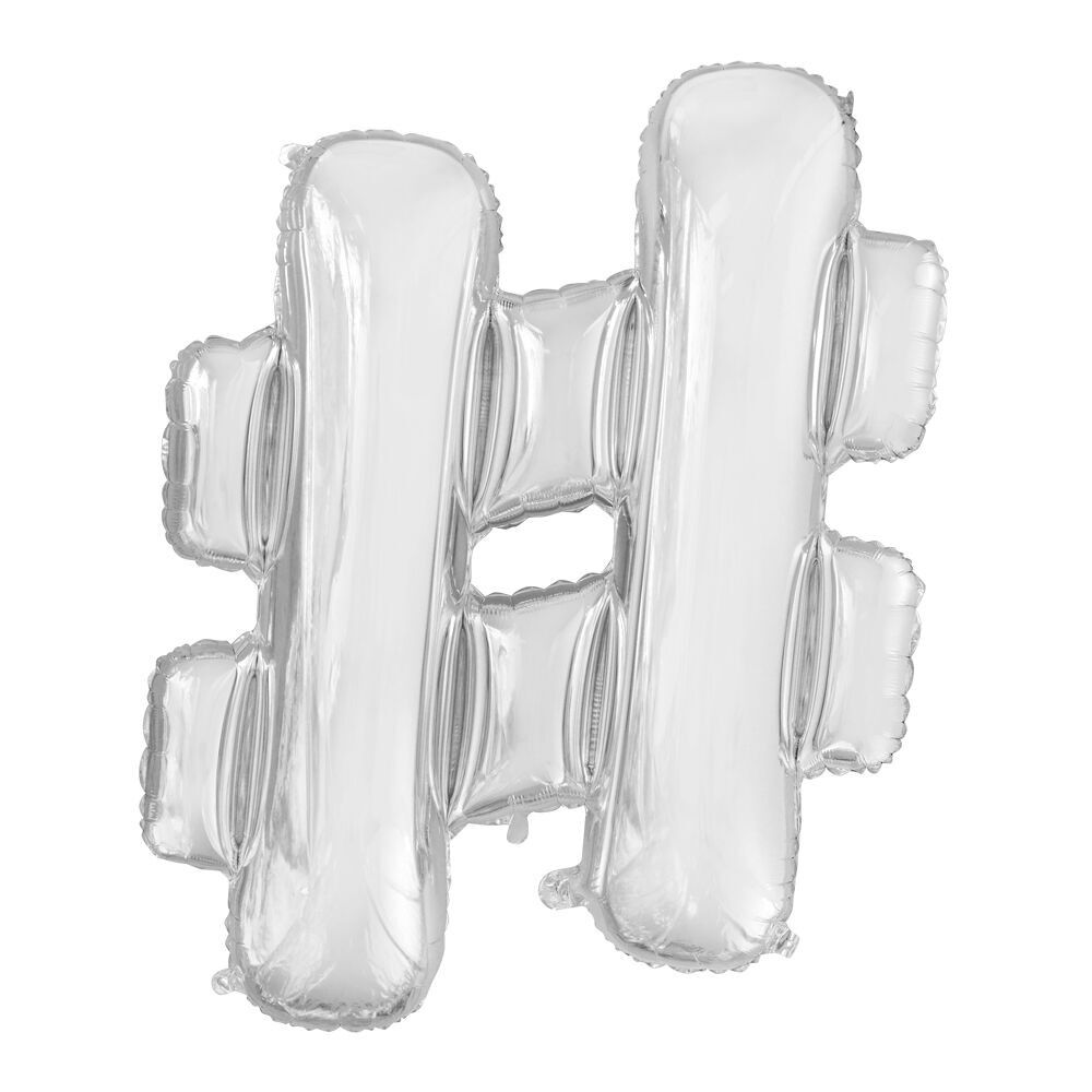 Folienballon 34" # silber