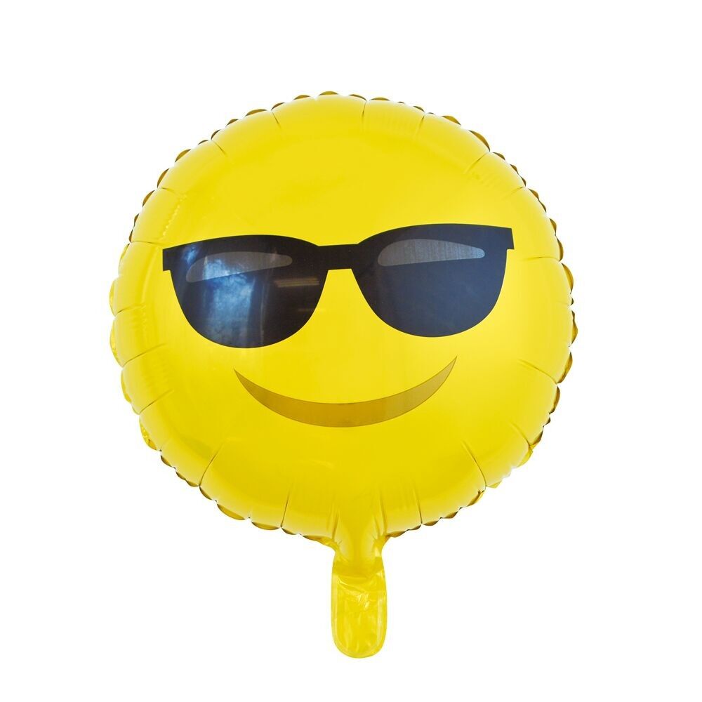 Foilballoon Runde 18" Emoji-Sonnenbrille