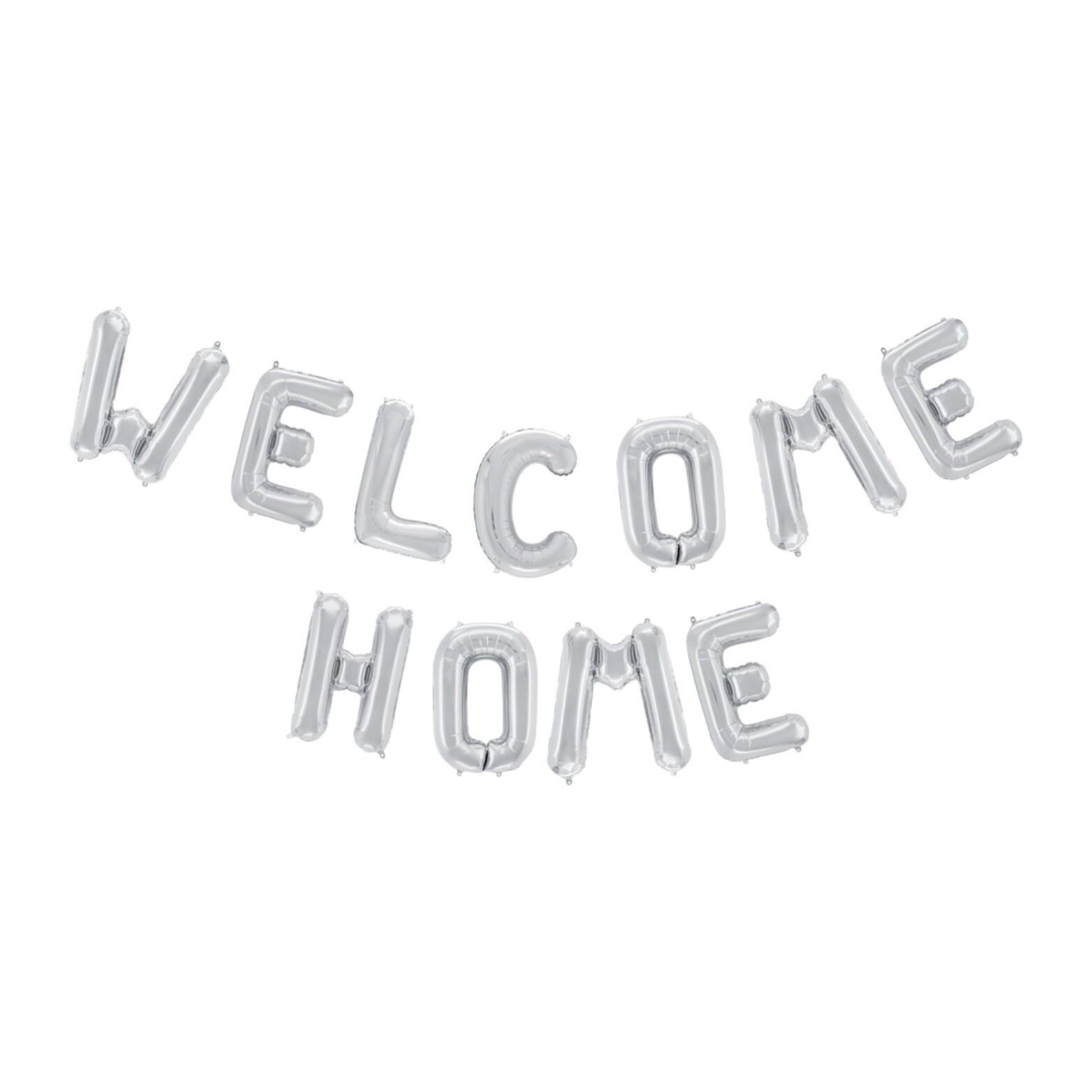 Folienballon Wort 16" 'Welcome Home' silber