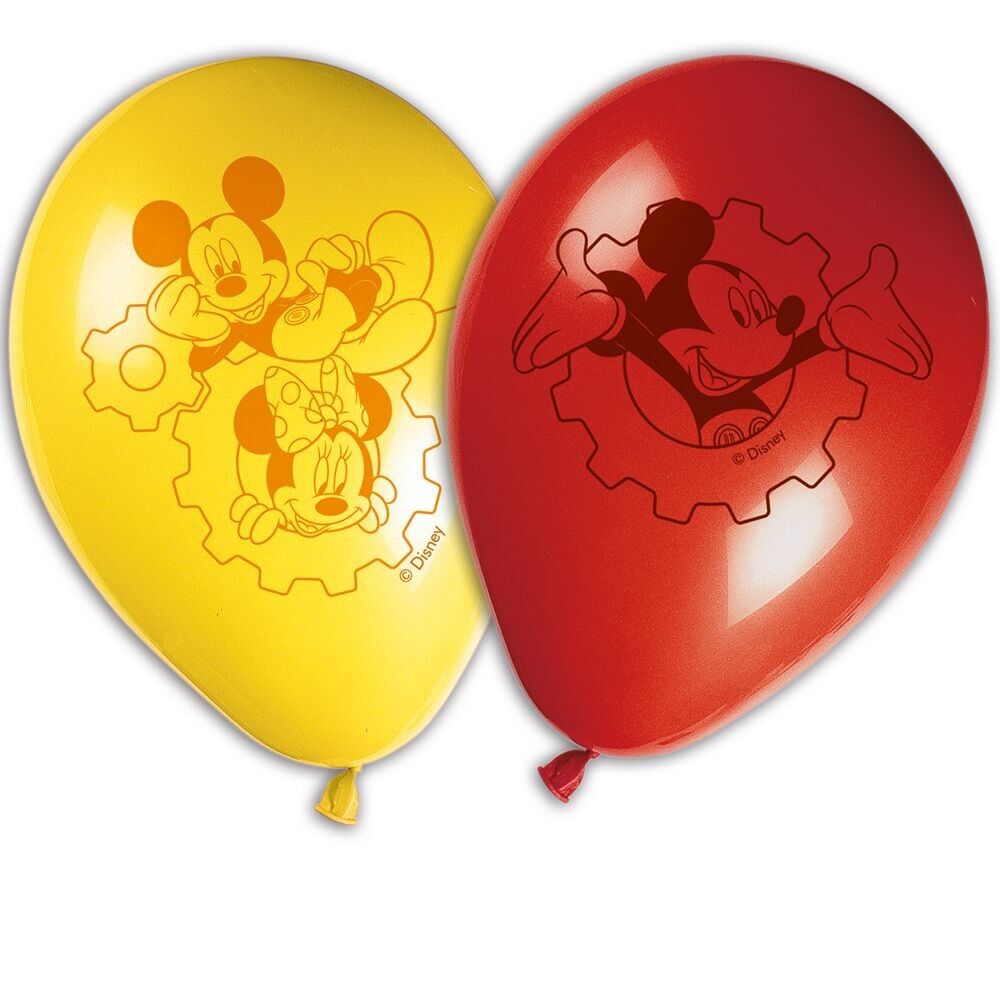8 bedruckte Luftballons à 11 Zoll – Mickey Rock the House