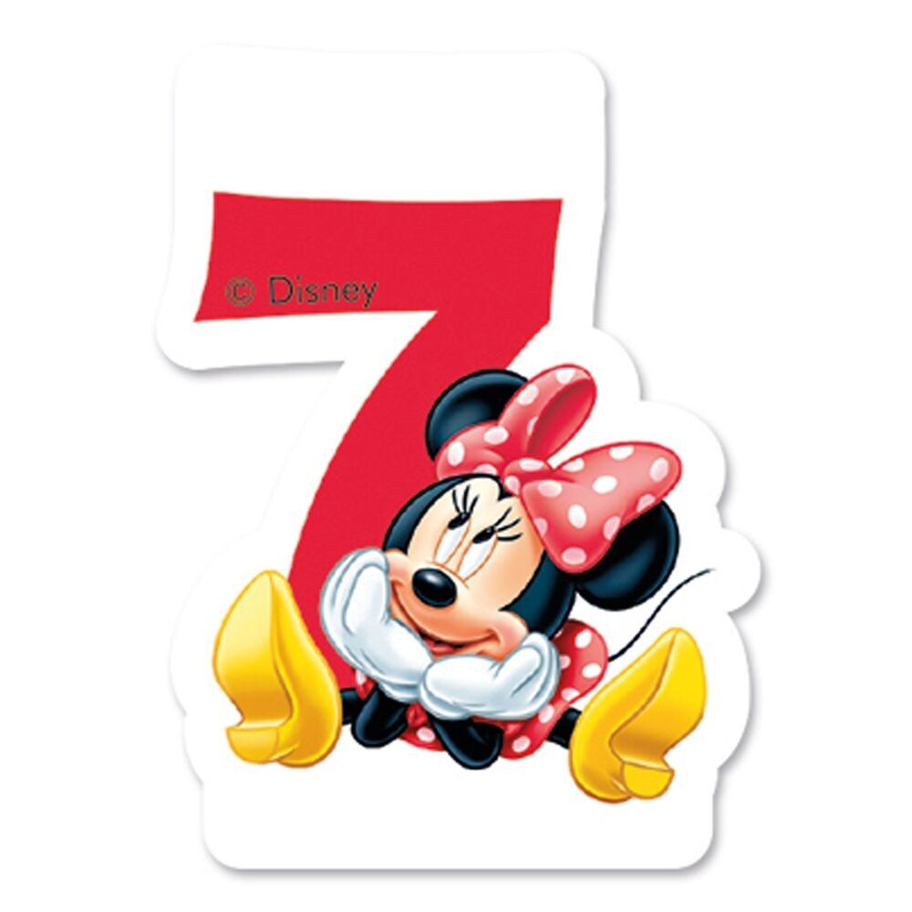 Tortenkerze Geburtstag Nr.7 - Minnie Maus