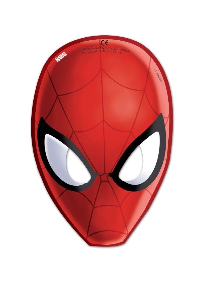 6 gestanzte Masken – Spider-Man Crime Fighter