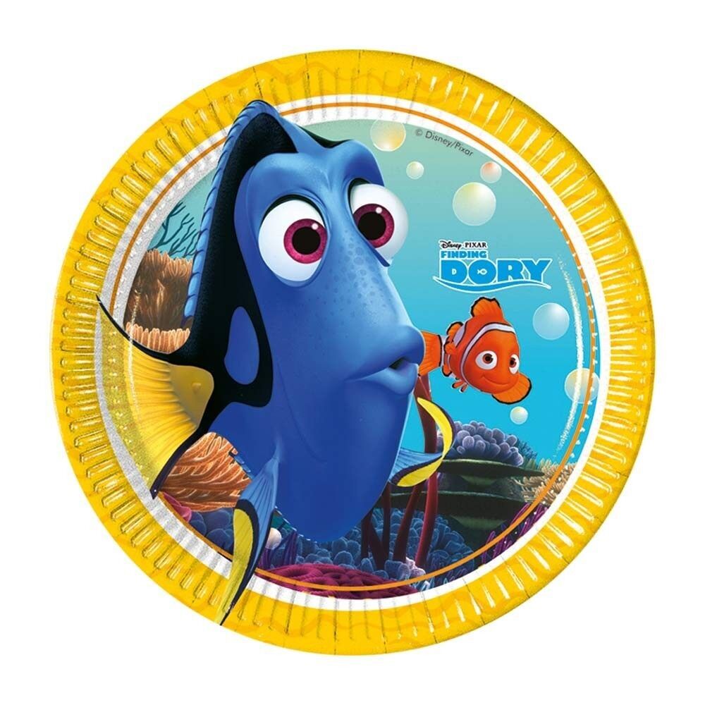 8 assiettes en carton moyennes 20 cm - Le Monde de Dory