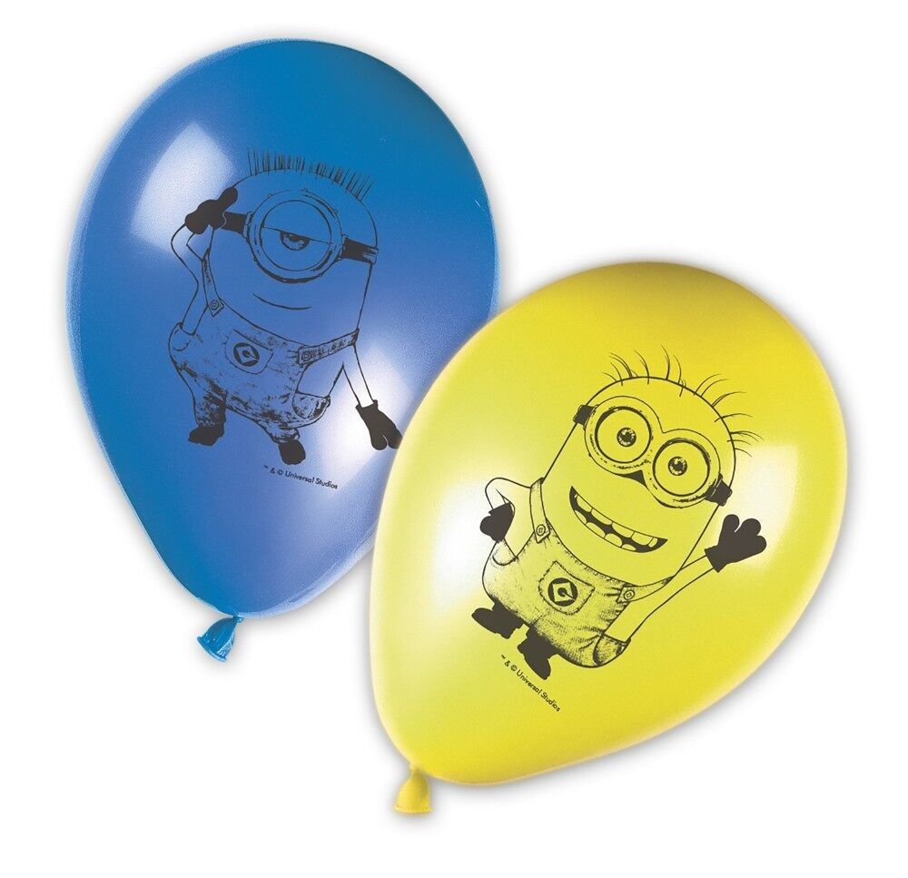 8 Palloncini Stampati - Minions l'ascesa di Gru