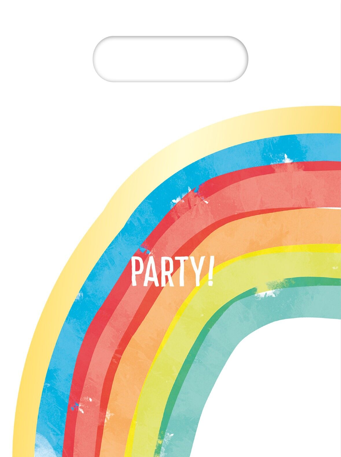 6 sacchetti per feste - Festa arcobaleno
