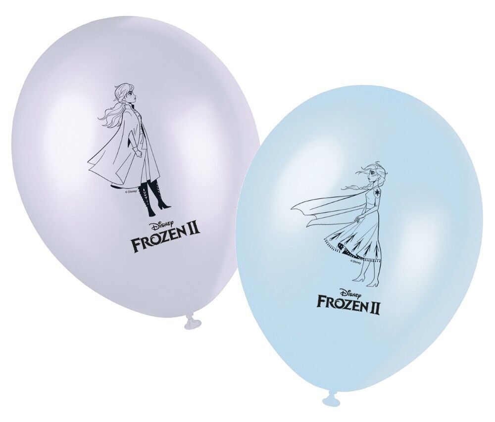 8 bedruckte Luftballons à 28 cm – Frozen 2 Wind Spirit