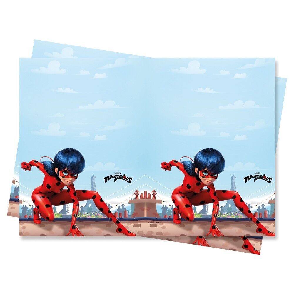 1 Plastiktischdecke 120x180cm - Miraculous Ladybug