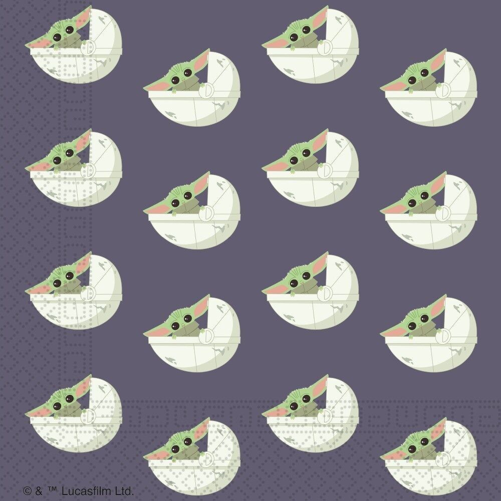 20 2-lagige Papierservietten 33x33cm FSC - Star Wars The Mandalorian
