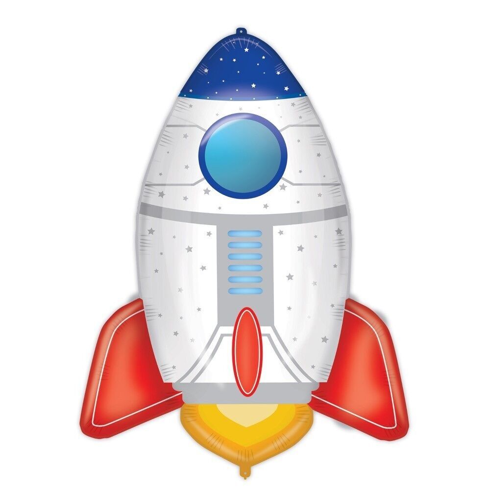 Folienballon Supersized, Shaped 55x75 cm - Rocket Space