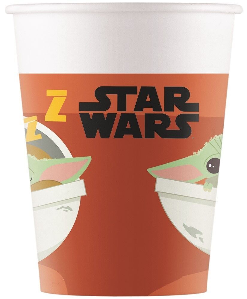 8 gobelets en carton 200 ml FSC - Star Wars - Le Mandalorien