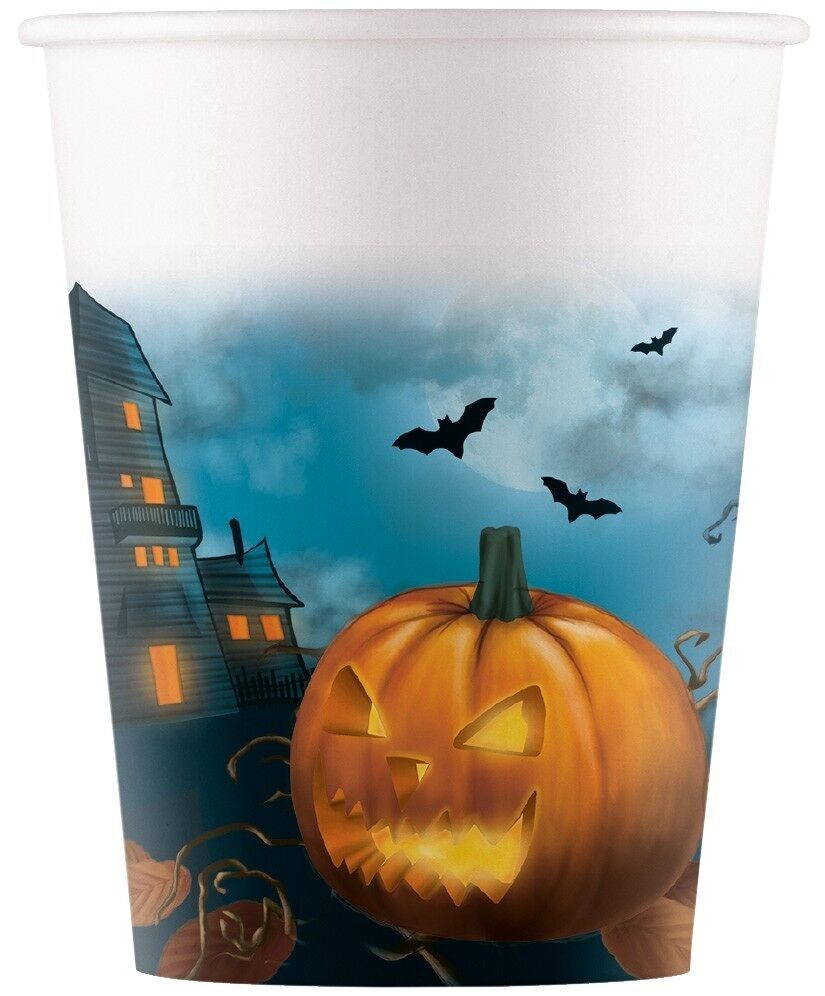 8 gobelets en carton 200 ml FSC - Sensations d'Halloween