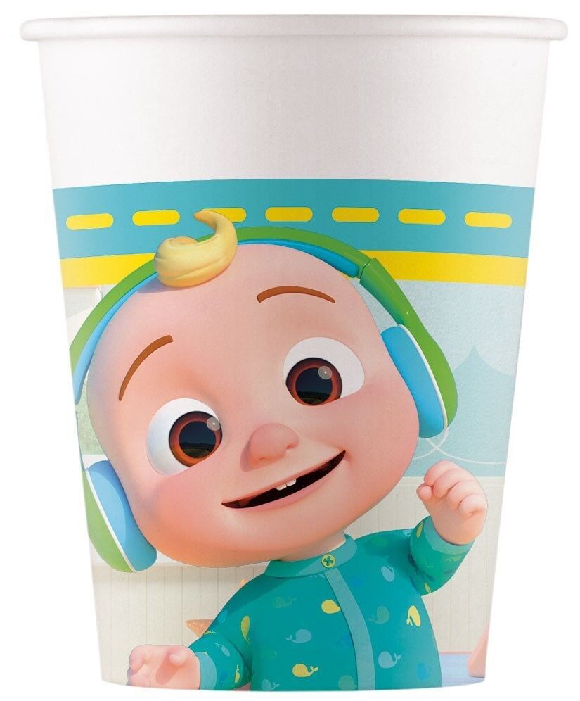 8 Gobelets Carton 200 ml FSC - Cocomelon