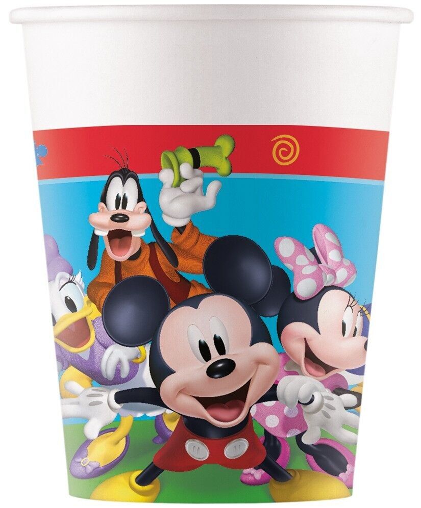 8 Bicchieri di carta 200 ml FSC - Mickey Rock The House