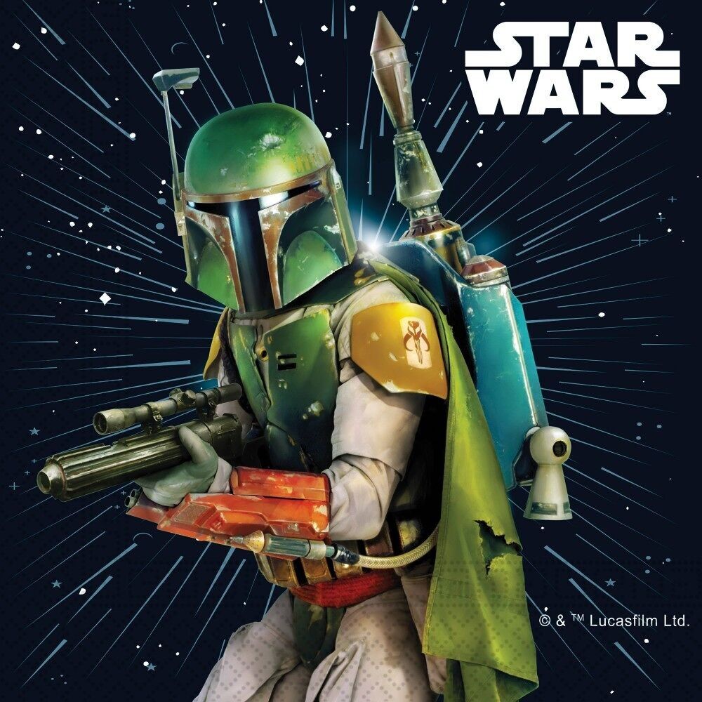 20 2-lagige Papierservietten 33x33cm - Star Wars Galaxy