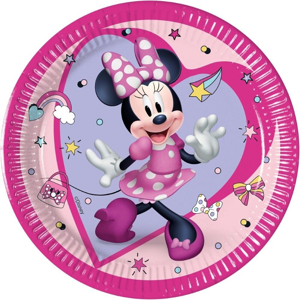 8 Pappteller mittel 20cm FSC - Minnie Junior