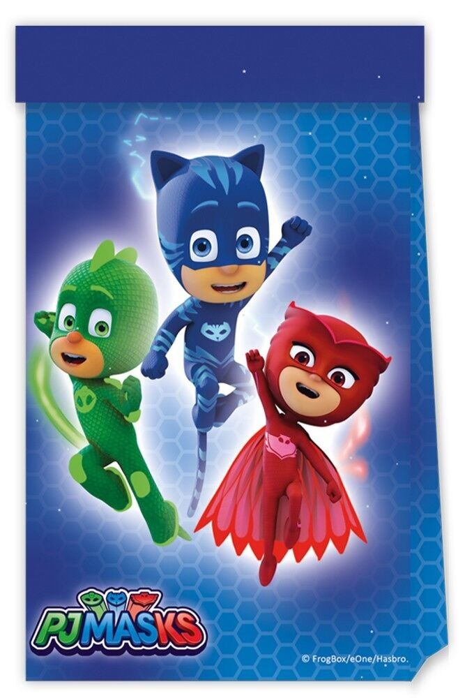 4 bolsas de fiesta FSC - PJ Masks