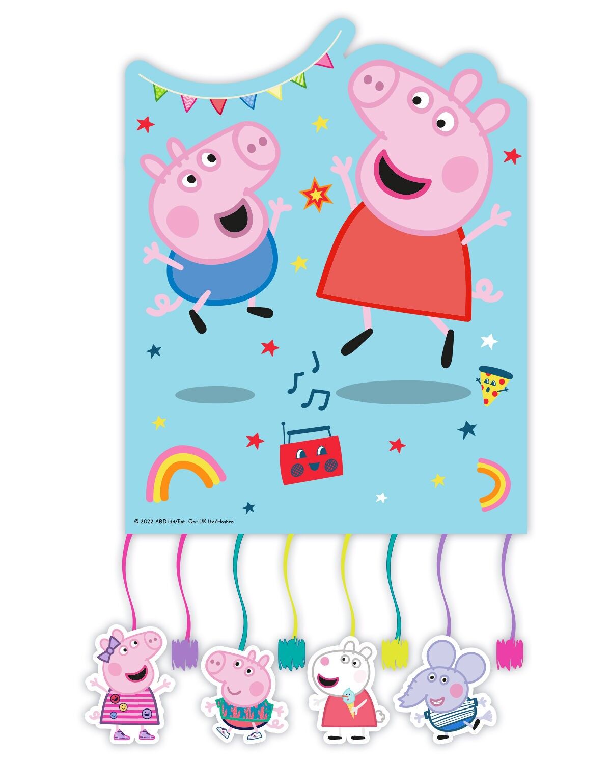 1 Piñata - Peppa Pig Juego Desordenado 37x23cm