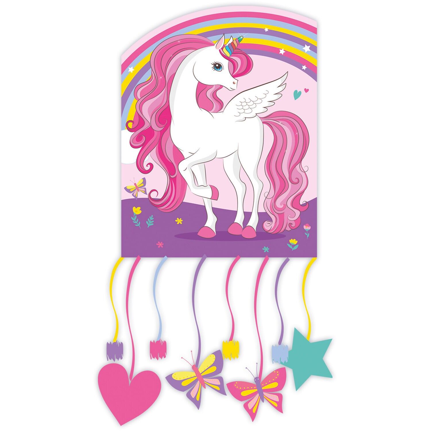 1 Piñata - Unicornio Colores Arcoiris