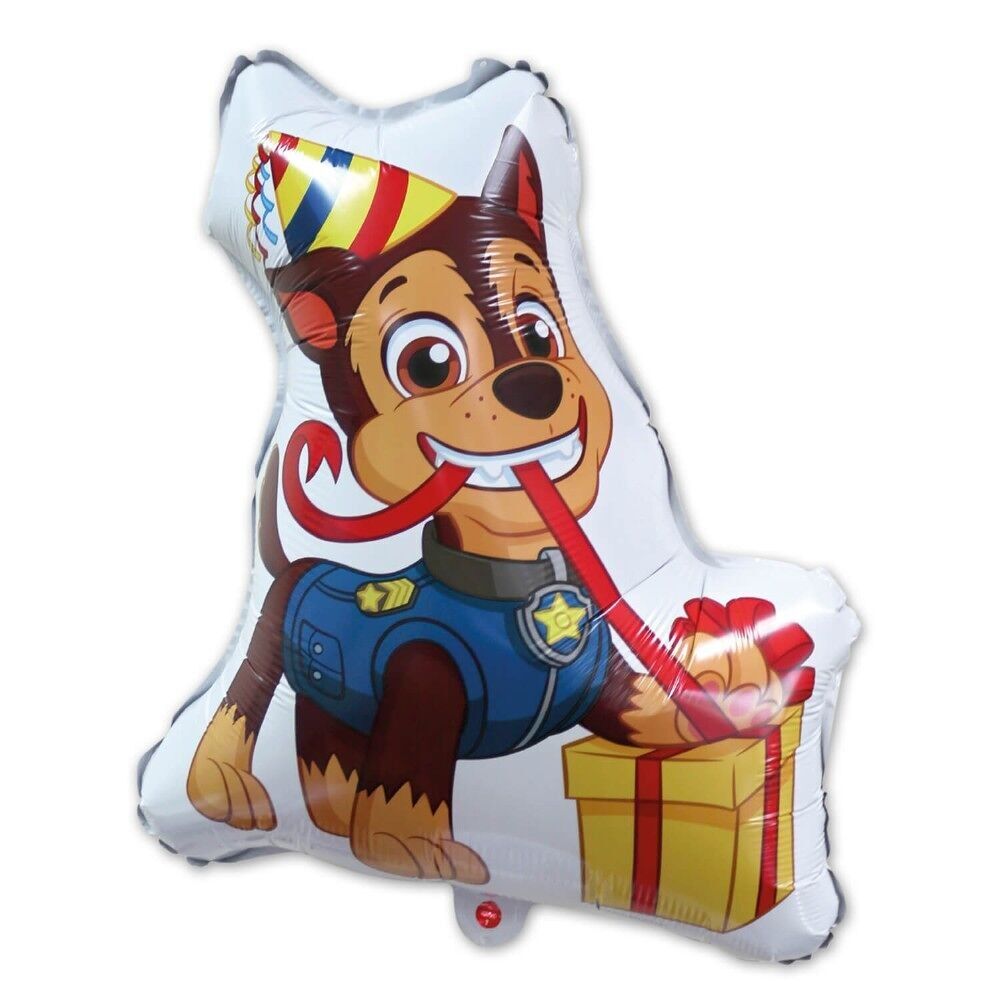 Globo de aluminio gigante con forma de 49 x 60 cm "Fiesta de persecución" - Patrulla Canina - Héroes del rescate