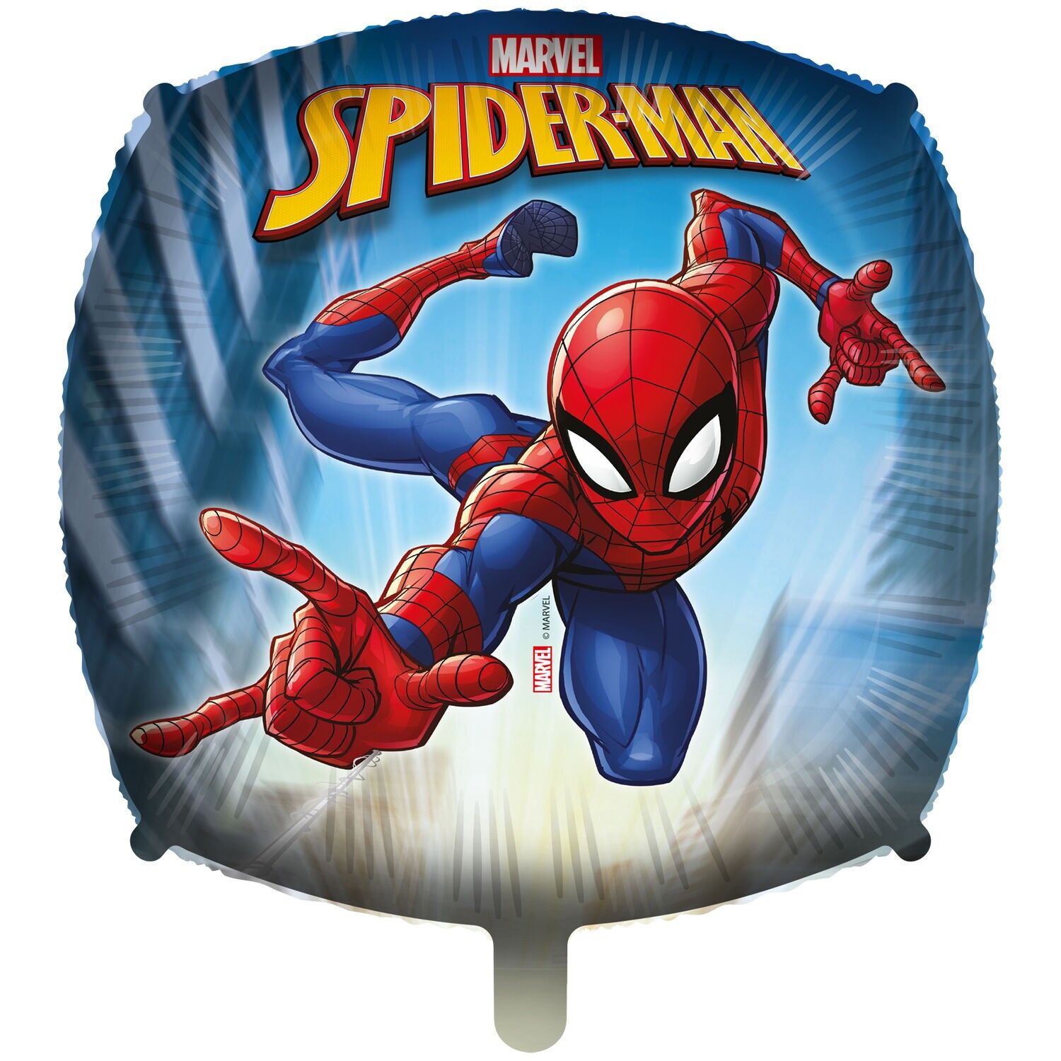 Globo cuadrado de aluminio de 18" - Spider-Man, luchador contra el crimen