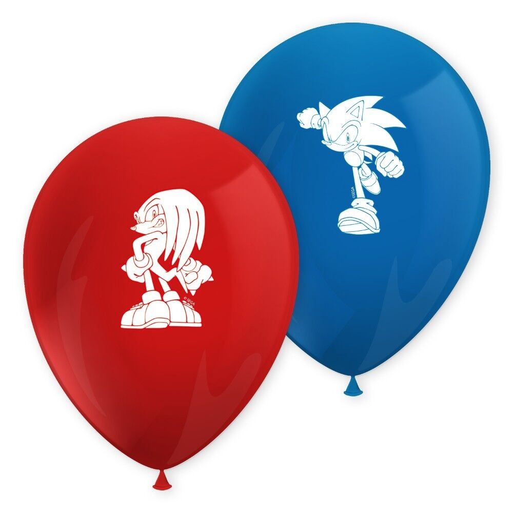 8 ballons imprimés - Sonic Speed
