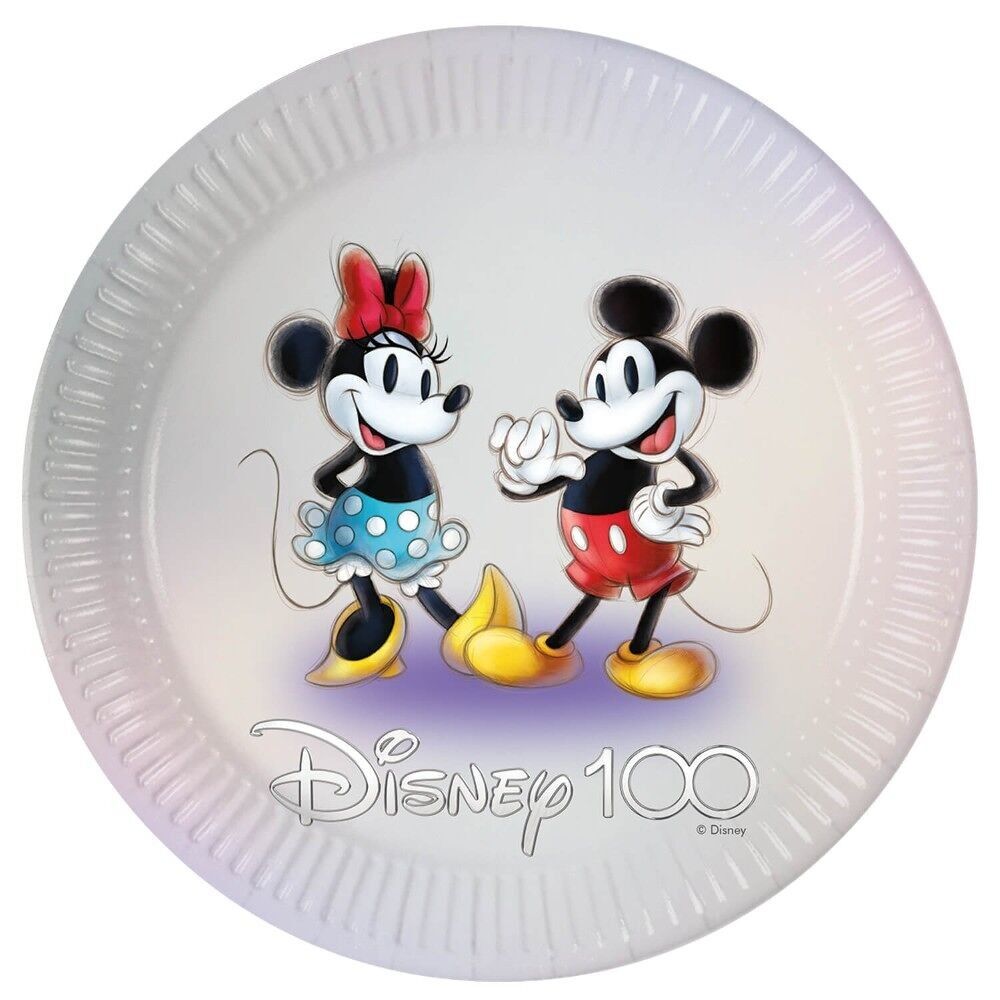 8 assiettes en carton FSC Next Generation Large 23 cm - Disney 100