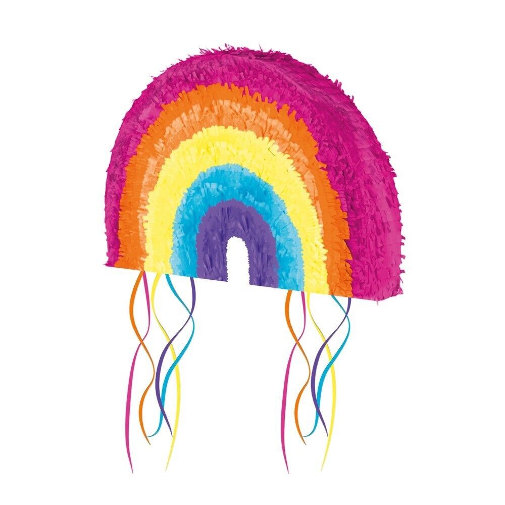 1 Piñata Arc-en-ciel 3D FSC - Couleurs arc-en-ciel licorne