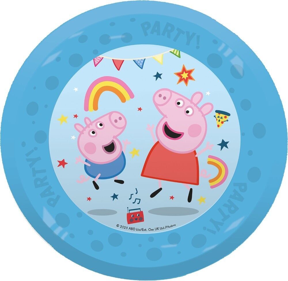 4 wiederverwendbare Partyteller 21 cm – Peppa Pig Messy Play