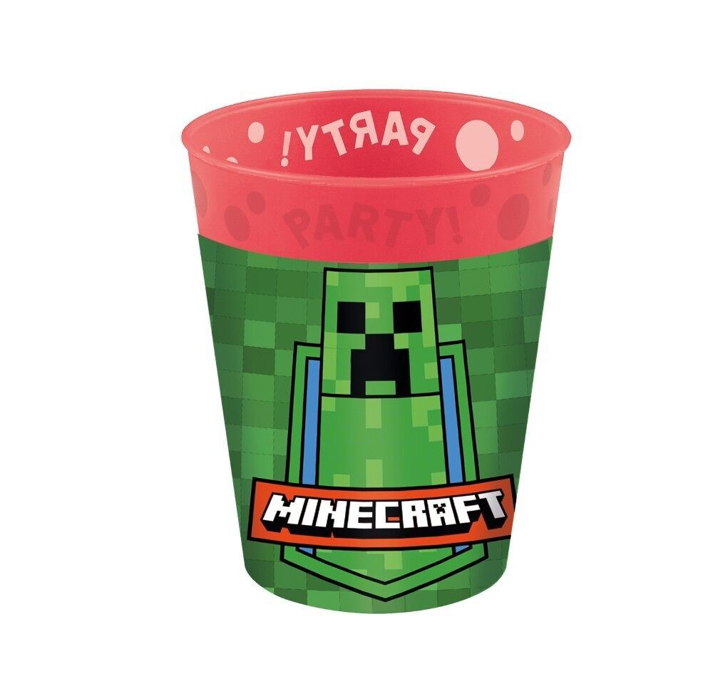 4 wiederverwendbare Partybecher 250 ml – Minecraft