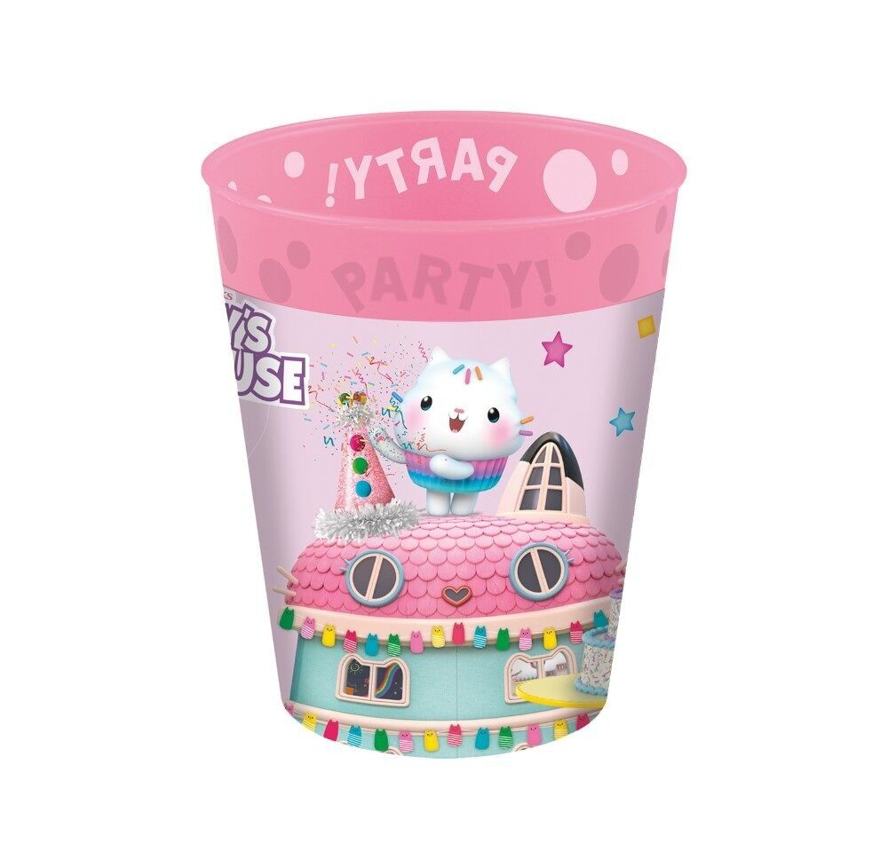 4 wiederverwendbare Partybecher 250 ml – Gabby's Dollhouse