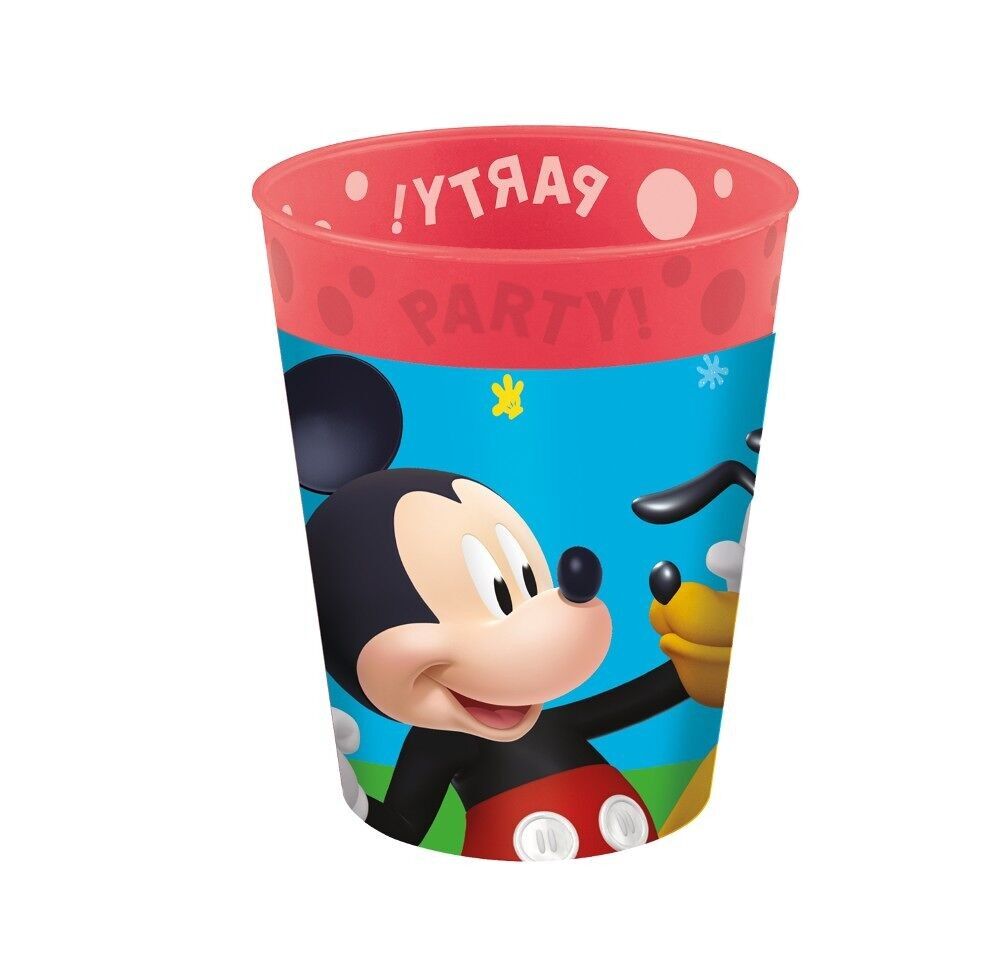 4 wiederverwendbare Partybecher 250 ml – Mickey Rock the House
