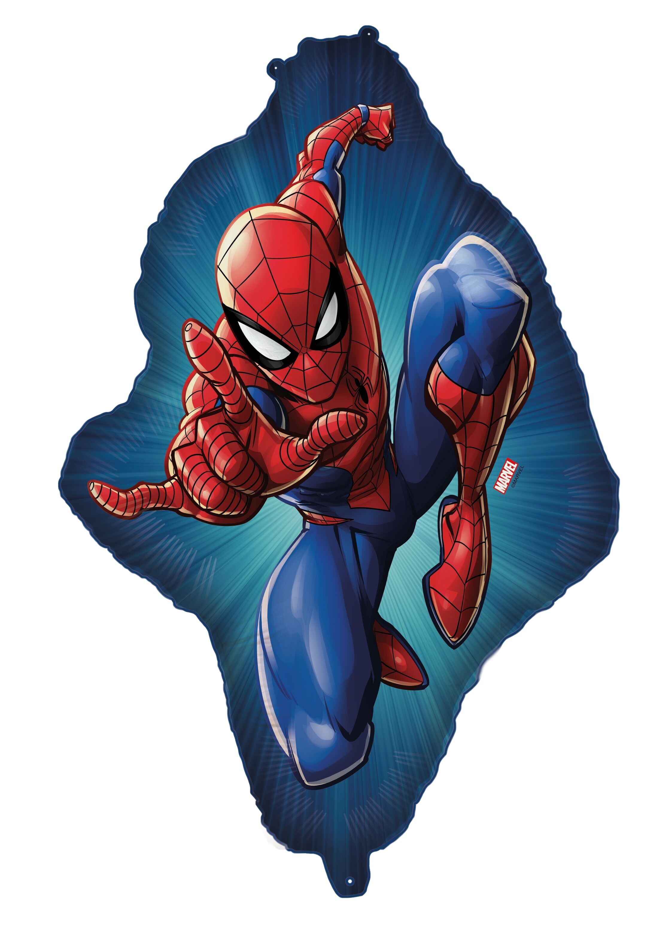 Folienballon geformt 88x68,5 cm - Spiderman