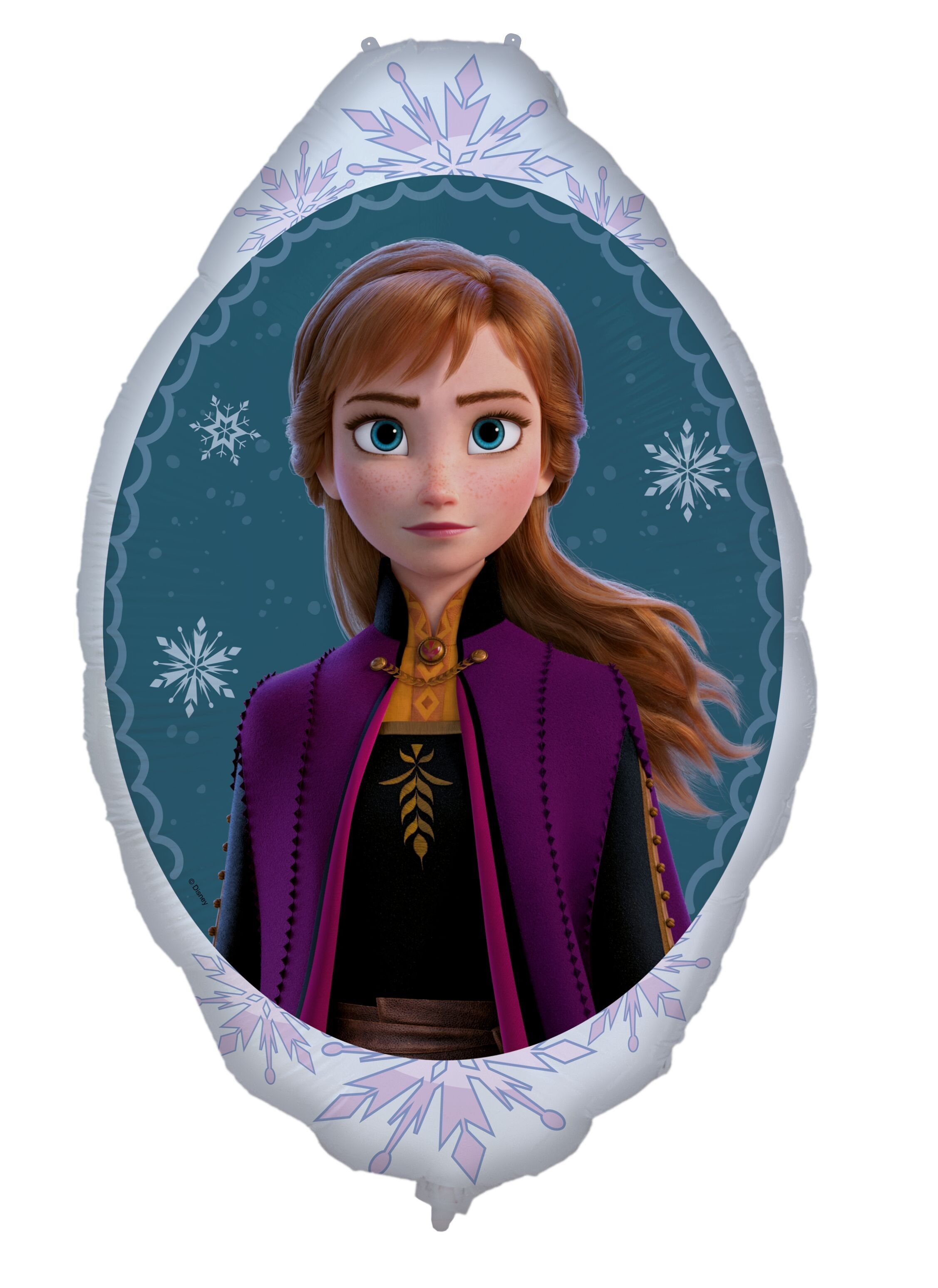 Folienballon geformt 90x68 cm - Frozen Anna Face