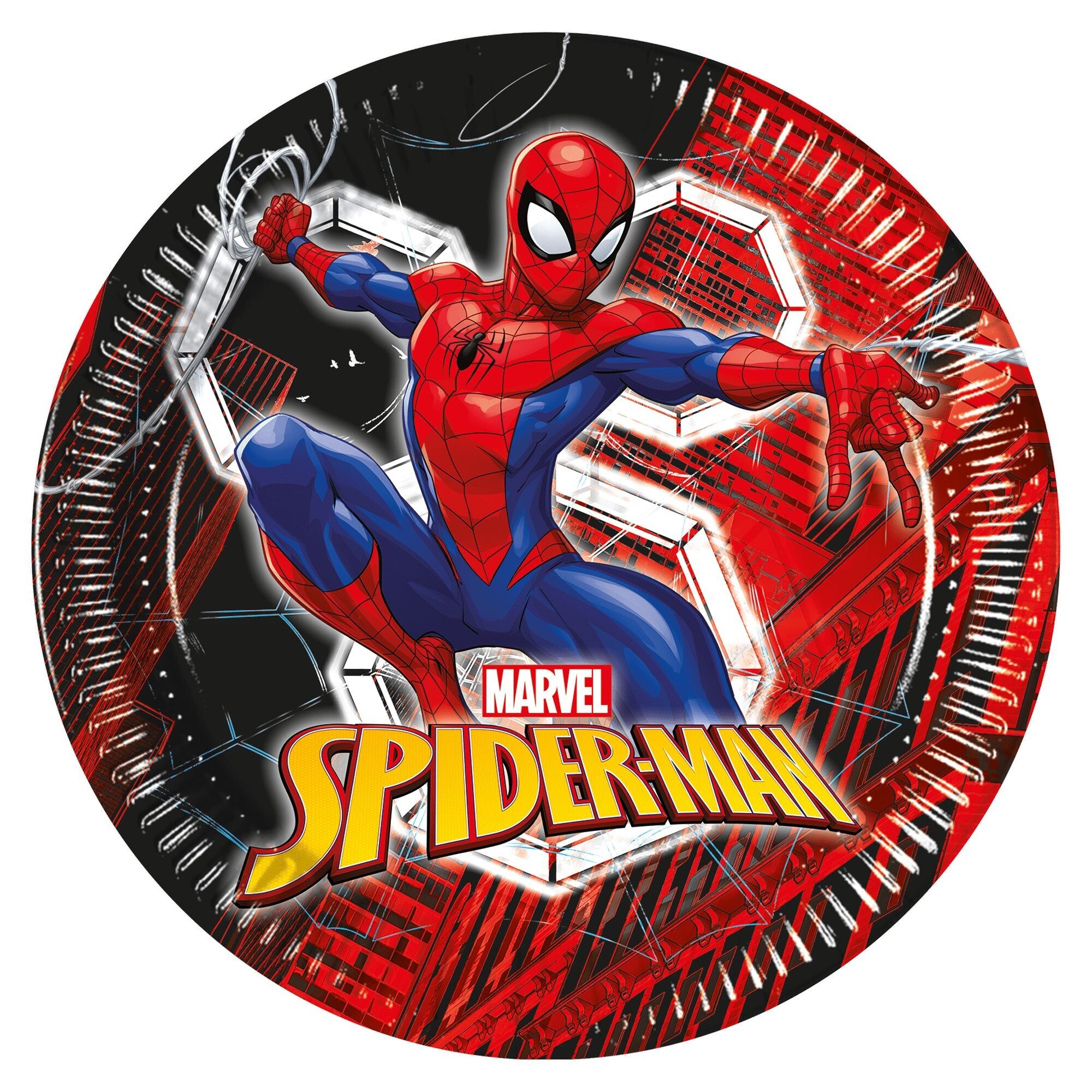 8 Pappteller 23cm FSC Next Generation - Spiderman World of Web