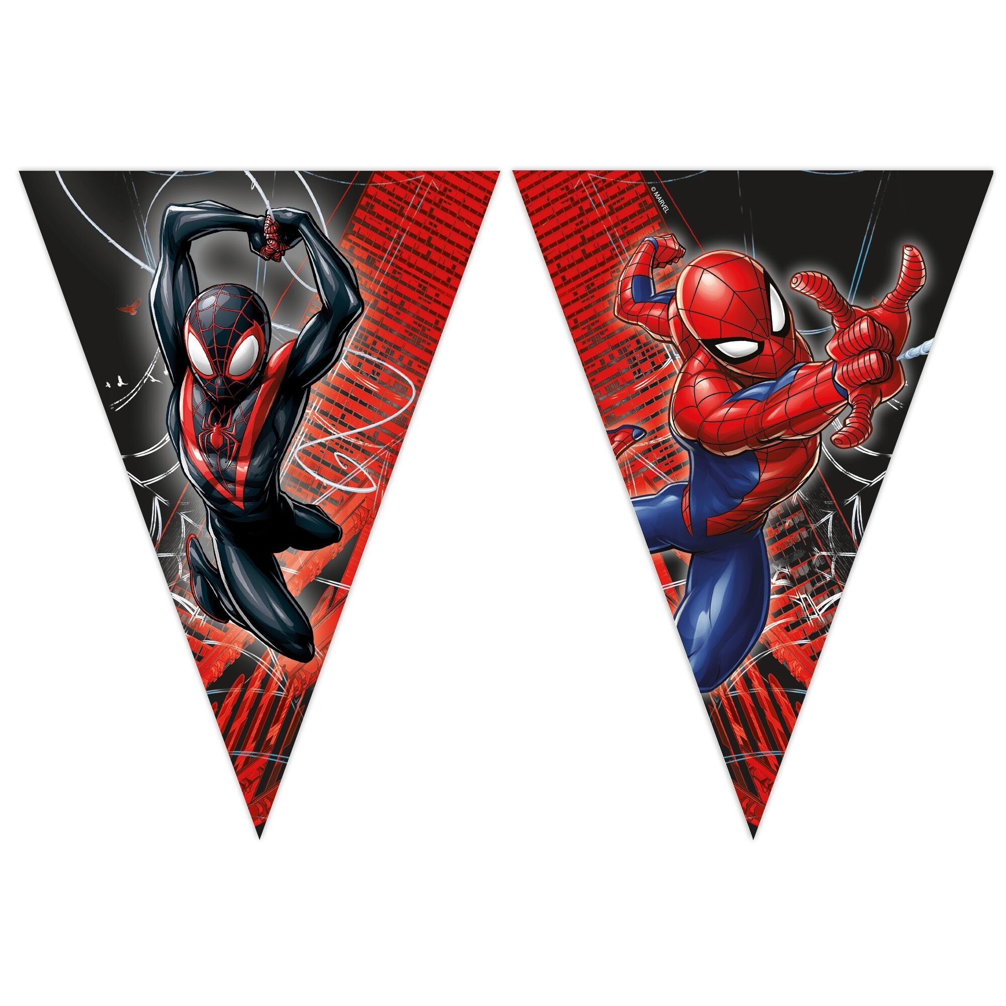 Papierdreieck-Banner FSC - Spiderman World of Web
