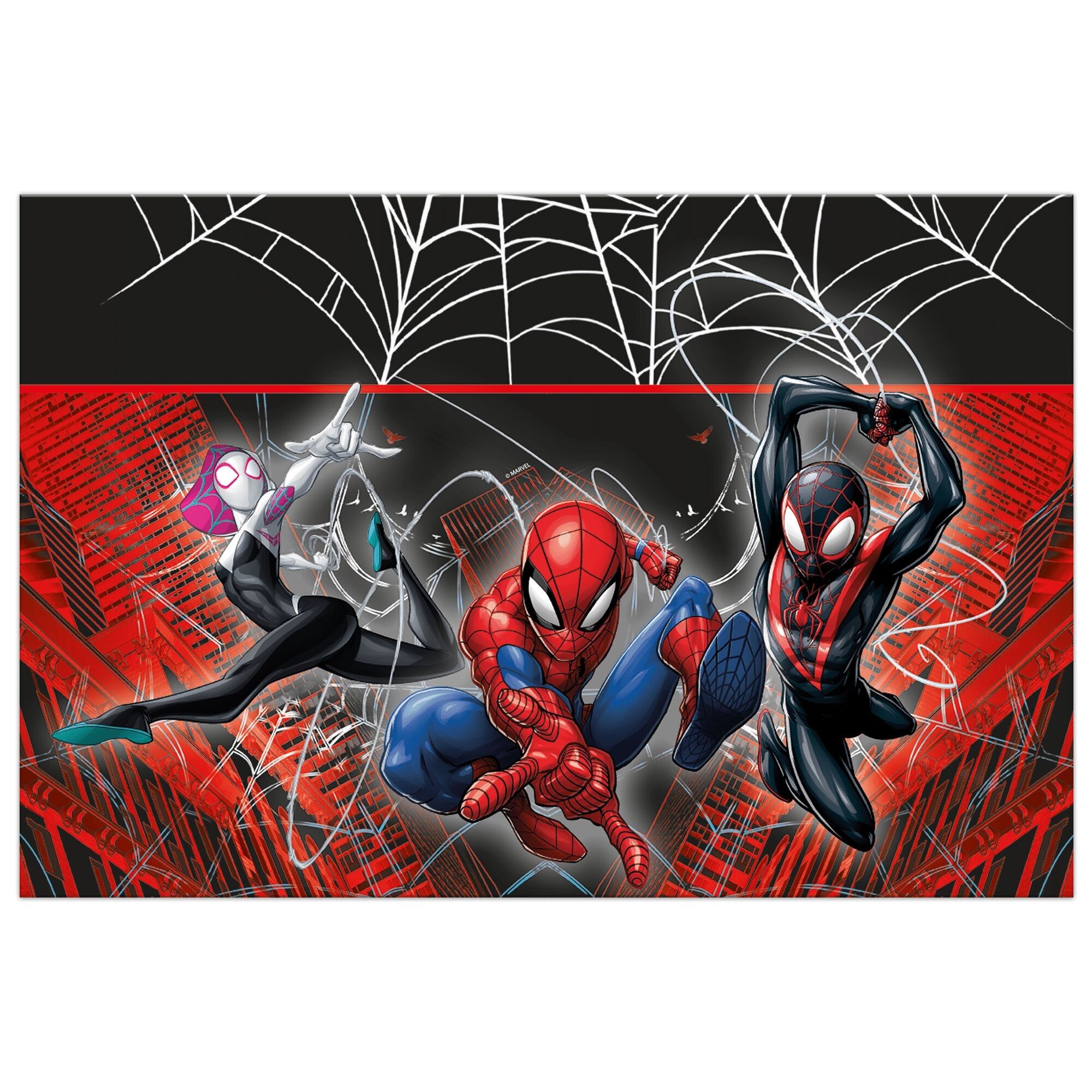 1 Plastiktischdecke 120Χ180 - Spiderman World of Web
